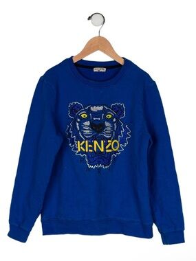 Kenzo Royal Blue Tiger Emblem Sweatshirt, XS, Like new!